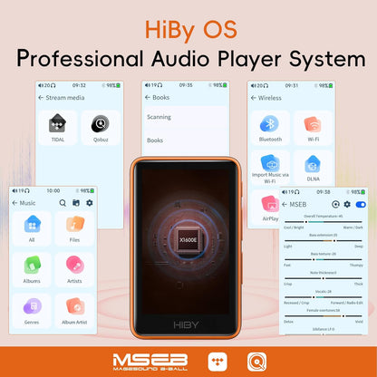 HiBy R1 HiFi MP3 Player with Bluetooth 5.1 Tidal Qobuz DSD – Back View