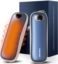 2-Pack Rechargeable Hand Warmers 5000mAh*2Packs, Heat Therapy Great for Anyone You Cared About of Women and Men COMARRY