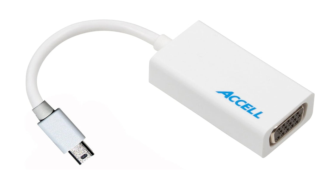 Accell Mini DisplayPort to VGA Active Adapter - 1920x1200 (WUXGA) @60Hz - Poly Bag Package