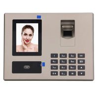 Biometric Time Attendance PIN Entry Automatic Reporting Employee Attendance Machine Easy Operation 100-240V for Small Business (US Plug 100‑240V)