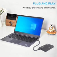 1TB External Hard Drive Portable - HWAYO 2.5'' Ultra Slim HDD Storage USB 3.0 for PC, Laptop, Mac, Chromebook (Black)