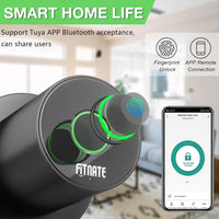 FITNATE Keyless Smart Lock Digital Door Lock with Keypad, Great for Home, Hotel and Office(Black）