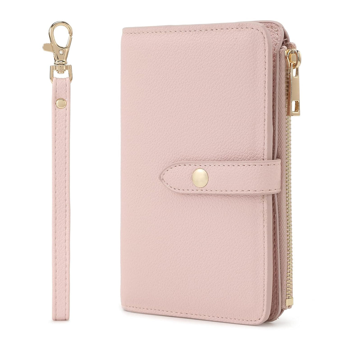 Passport Holder Cover, Lychii PU Leather Travel Wallet Case Organiser, Pink, Modern