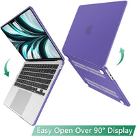 May Chen Compatible with [2022 Newest Release] MacBook Air 13.6 Inch Model A2681, Plastic Hard Shell Case for MacBook Air 13 inch Apple M2 Clip with Liquid Retina Display Fits Touch ID, Deep Purple