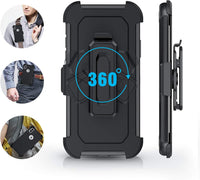 BENTOBEN iPhone Xs Case, iPhone X Case, Heavy Duty 3 Layers Shockproof Full Body Rugged Hybrid Hard PC Drop Protective Men Boys Phone Covers for iPhone XS/X/10 with Kickstand Belt Clip Holster, Black