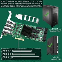 FebSmart 4 Channel 8 Ports PCI Express Superspeed USB 3.0 Card,4 Dedicated 5Gbps Channels 20Gbps Total Banwidth,Build in Self-Powered Technology,No Need Additional Power Supply (FS-4C-U8S-Pro)