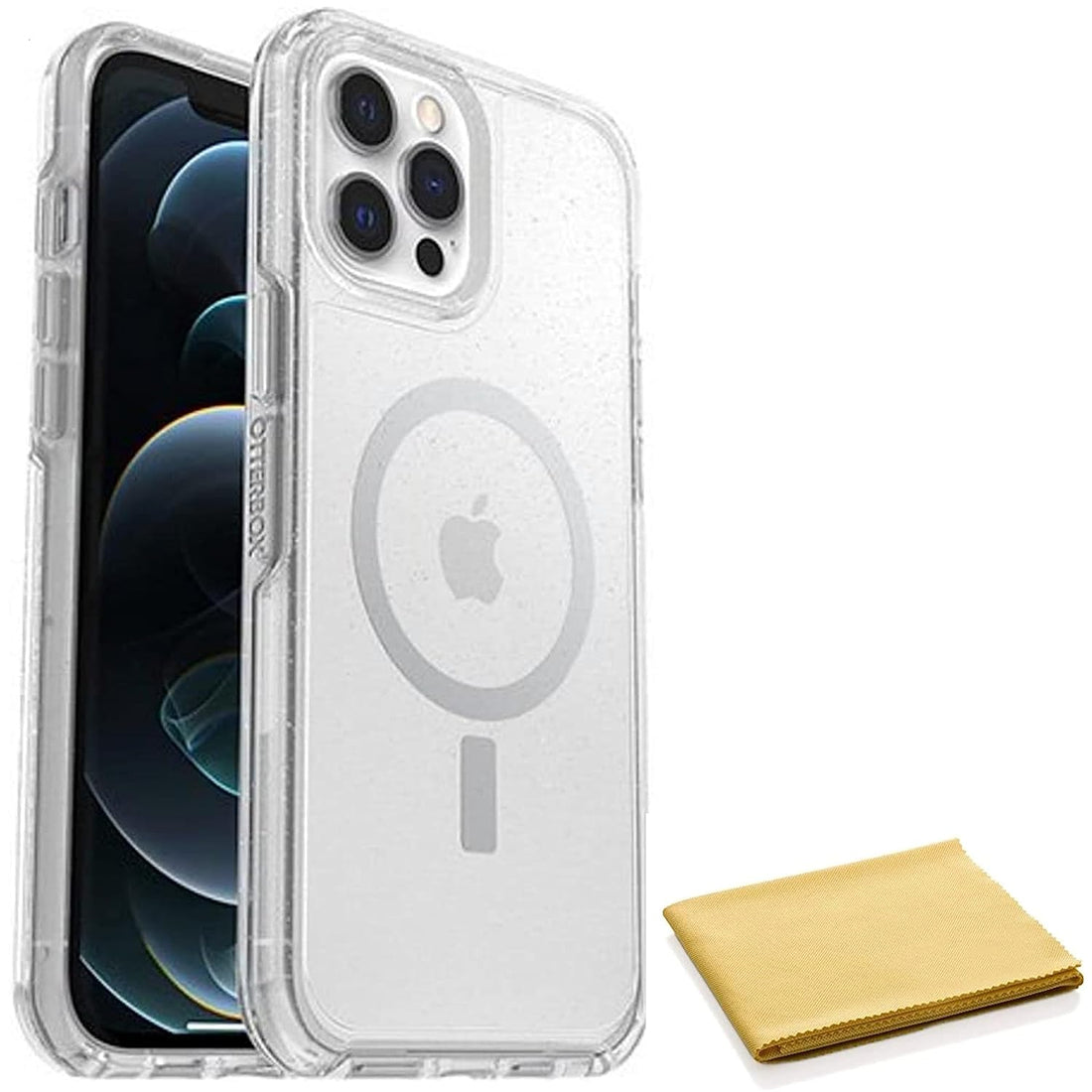 OtterBox Symmetry Series+ Case with Magsafe for iPhone 12 Pro Max (Only) with Cleaning Cloth - Non-Retail Packaging - Stardust