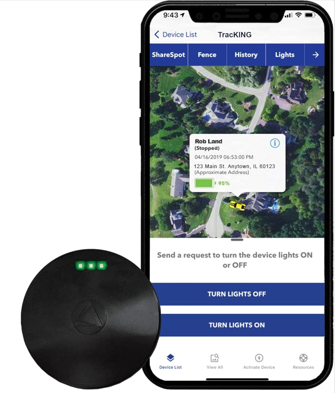 LandAirSea 54 GPS Tracker + 6 Month Prepaid Subscription