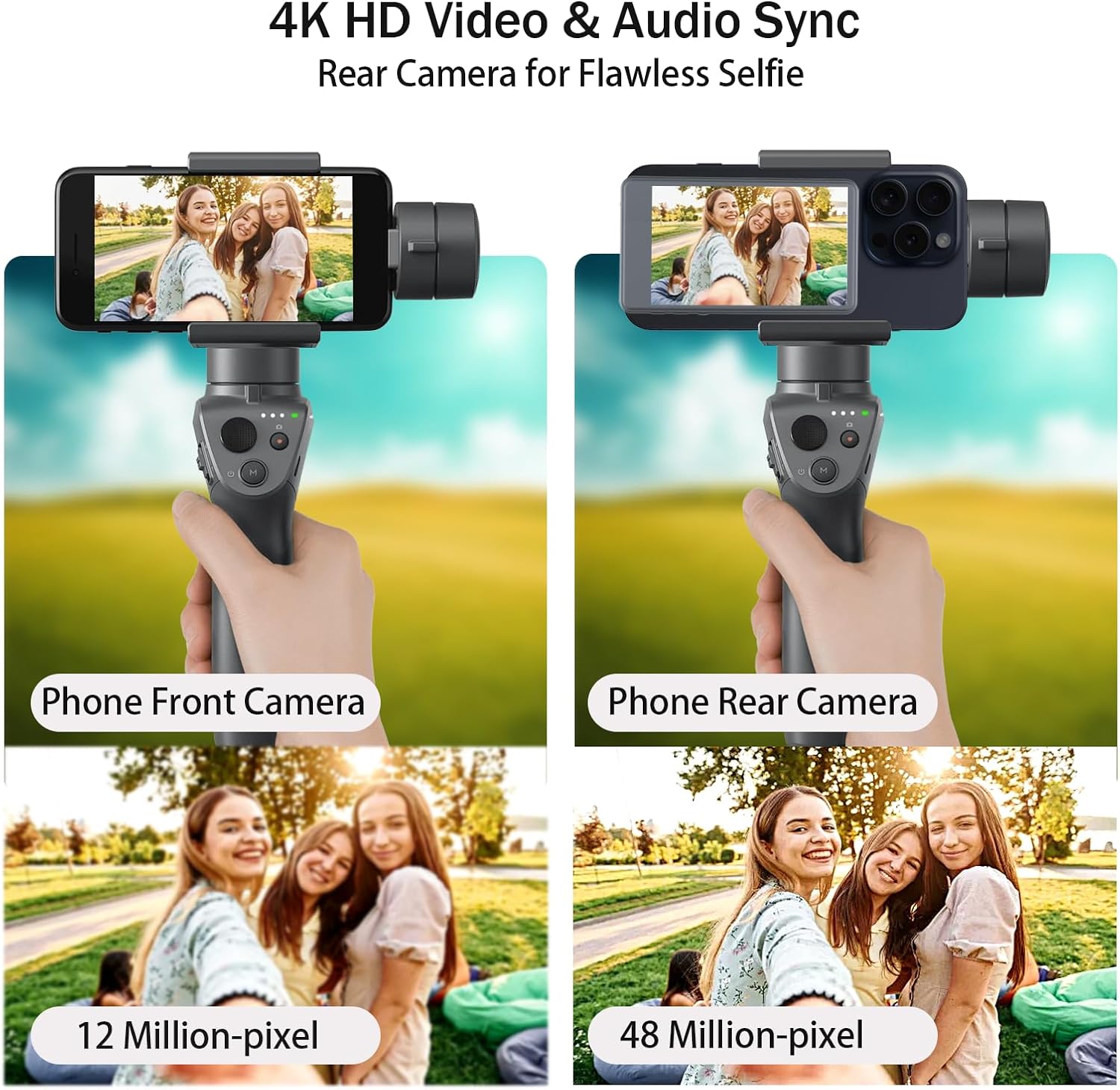 Wireless Magnetic Vlog Selfie Monitor Screen with Remote – In Use