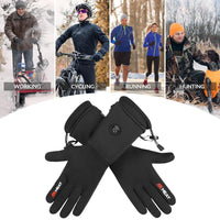 Heated Gloves, ANTARCTICA GEAR Winter Liners Heating Gloves for Men and Women, 3200mAh Rechargeable Battery Included, Hand Warm Gloves for Cold Weather（M）