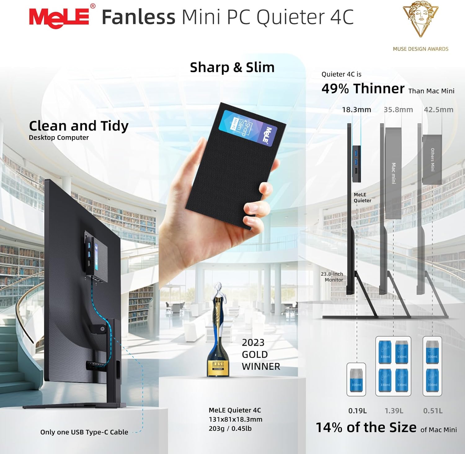MeLE Fanless Mini PC Quieter 4C – Feature Highlight