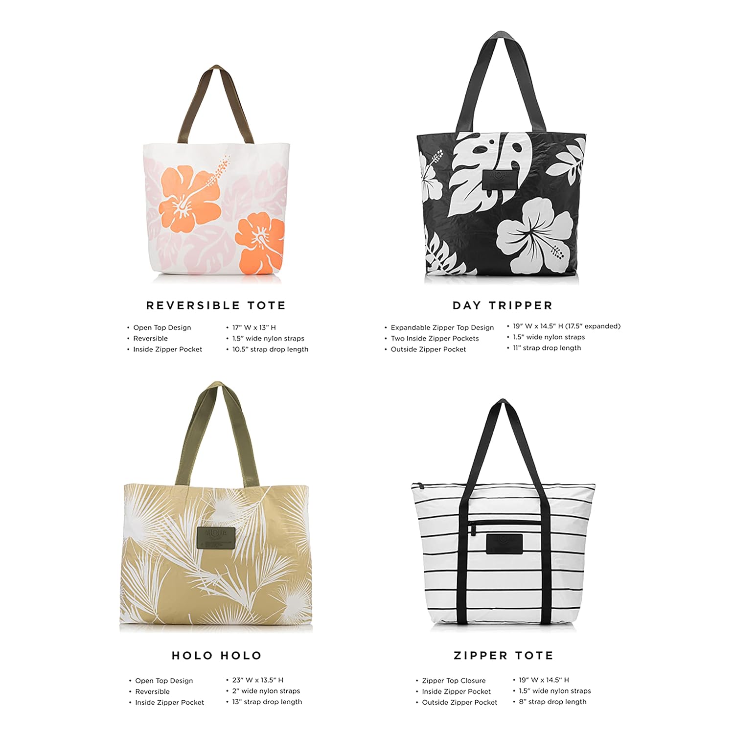 ALOHA Collection Totes, Kalapana (Dt), Day Tripper Tote