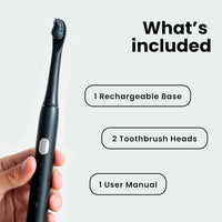 BLAQ Sonic Toothbrush Rechargeable Lightweight IPX7 Waterproof Extra Long Battery Life