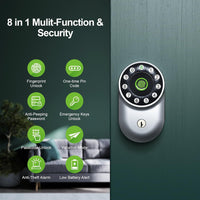 Banskey Keyless Entry Door Lock, Smart Door Lock, Smart Lock for Front Door, Fingerprint Door Lock, Combination Lock, Deadbolt Lock, Door Lock with Keypad, Digital Door Lock