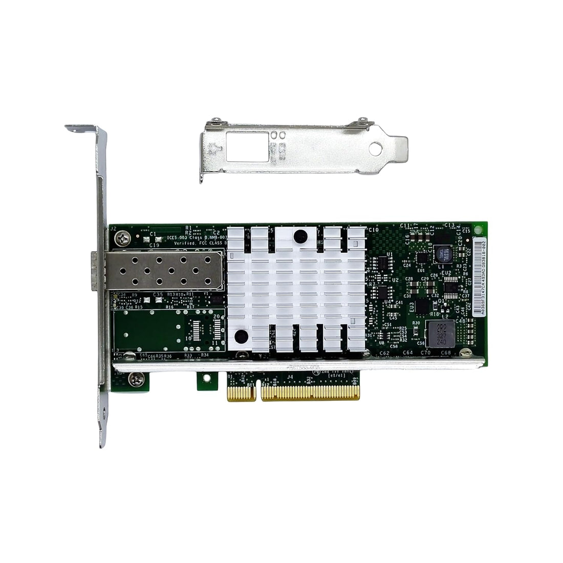 SVNXINGTII 10GB Dual SFP PCI-e NIC Network Card，X520-DA1 with Intel 82599EN Controller，E10G41BTDA，Ethernet LAN Adapter 10Gbps，Support Windows Server/Windows/Linux/Vmware (X520-DA1)