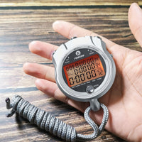 Rolilink Stopwatch with Backlight, Metal Stop Watch 60 Lap Memory Stopwatch Timer, Countdown Timer Stopwatch for Sports, Competitions, Games