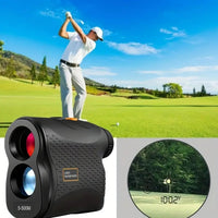 Golf Rangefinder 550Yards Laser Range Finder with Speed Test,Fog Mode,Golf Laser Rangefinder for Golfing & Hunting with Flag Lock, 6X Magnification, IP54 Waterproof (Black)