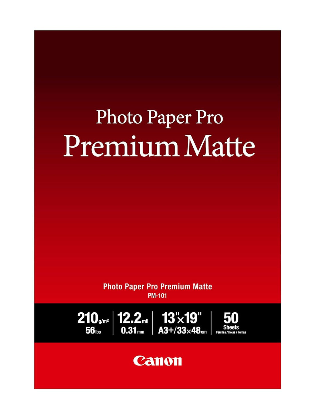 CanonInk Photo Paper Pro Premium Matte 13x19 50 Sheets 8657B010