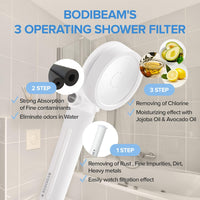 BODIBEAM Handheld Vitamin C Korean Shower Head Filter for Hard Water, Vitamin Shower Head, Shower Head with Filter, Soft Water Filter Shower Head, Easy Installation