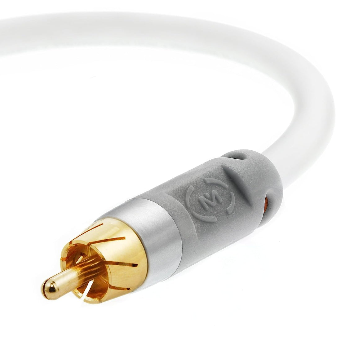 Mediabridge ULTRA Series Digital Audio Coaxial Cable (15 Feet) - Dual Shielded with RCA to RCA Gold-Plated Connectors - White