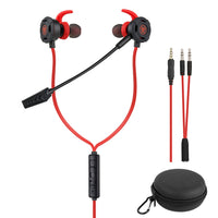 BlueFire Wired Gaming Earphone 3.5 MM E-Sport Earphone Noise Cancelling Stereo Bass Gaming Headphone with Adjustable Mic for PS4, Xbox One, Laptop, Cellphone, PC (Red)