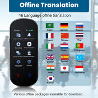Language Translator Device,138 Languages Supported,Portable Two-Way Real-Time Translator,Device for Voice/Text/Offline/Photo Translation and Chatgpt with 3” HD Inch Touch Screen for Travel Business