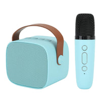 Shanrya Mini Karaoke Speaker, Mini Karaoke Machine HD Stereo Sound Pairing Long Battery Life 6 (Blue)