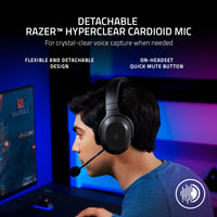 Razer Barracuda X Wireless Multi-Platform Gaming and Mobile Headset: 250g Ergonomic Design - Triforce HyperClear Cardioid Mic - On-Headset Controls - 20hrs Battery Life with USB-C Charging