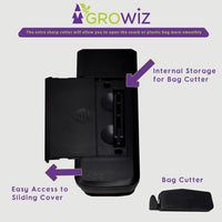 Gro Wiz 7 Watts 2 In 1 Portable Bag Sealer Rechargeable 5V 1200 mAh Battery & Bag Cutter, 3 Heat Sealer Settings Mini Bag Resealer for Chip Bags Kitchen Gadgets