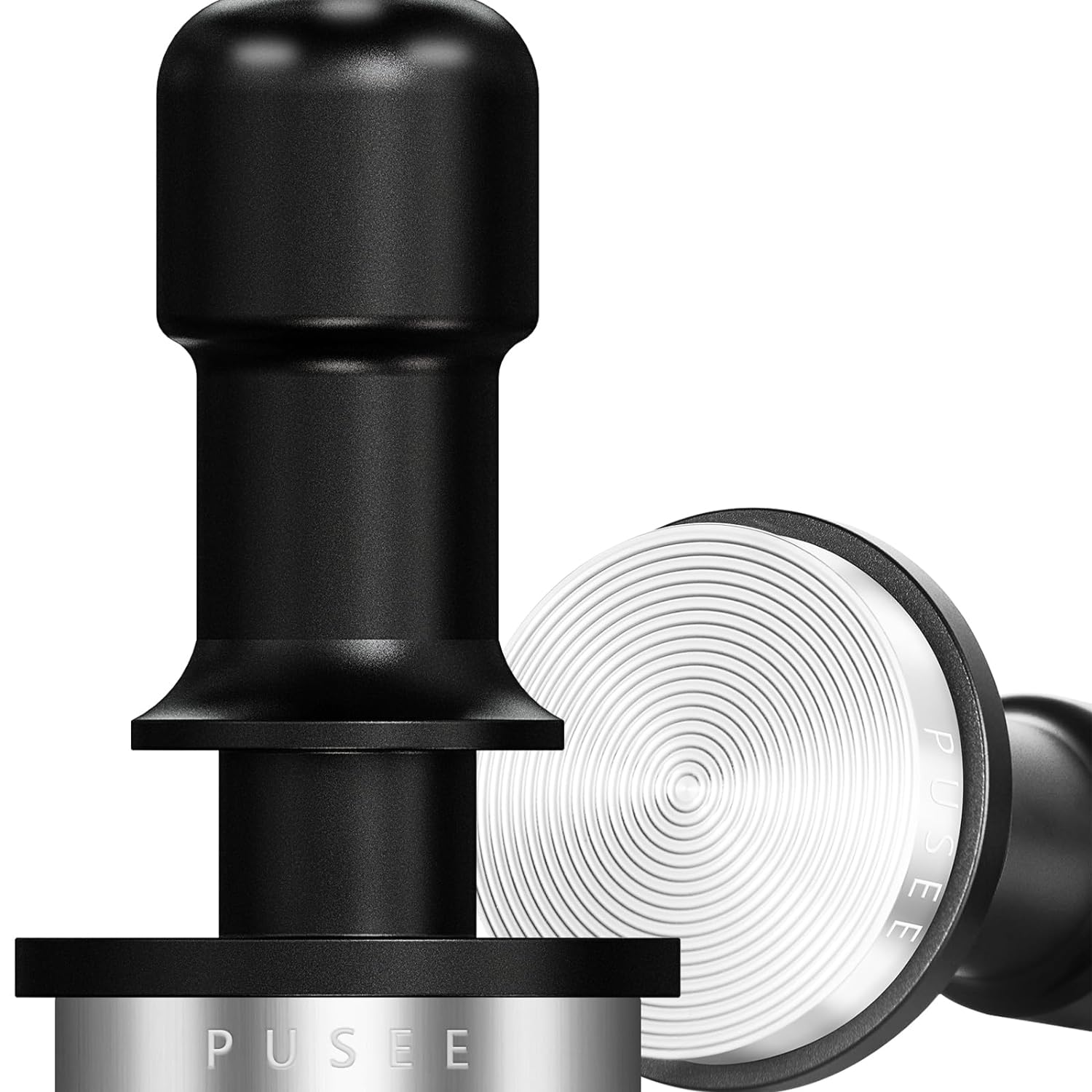 PUSEE 45mm Espresso Coffee Tamper,Premium Calibrated Espresso Tamper 30lb Coffee Tamper with Spring Loaded,100% Stainless Steel Ground Tamper for Barista Home Coffee Espresso Accessories Upgrade3.0