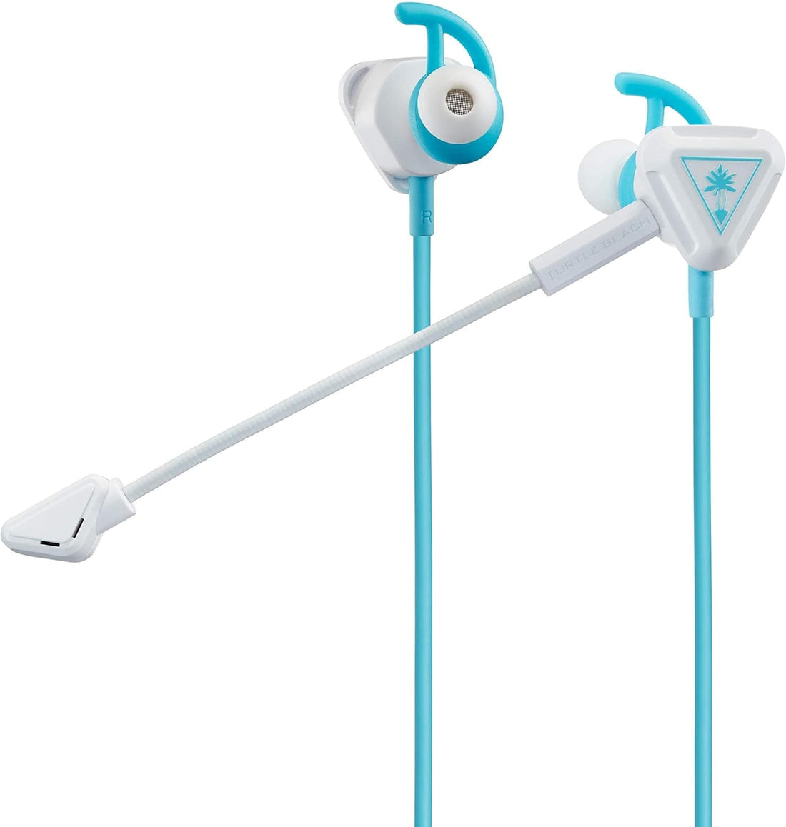 Turtle Beach Battle Buds In-Ear Gaming Headset for Mobile & PC with 3.5mm, Xbox Series X, Xbox Series S, Xbox One, PS5, PS4, PlayStation, Switch – Lightweight, In-Line Controls - White/Teal