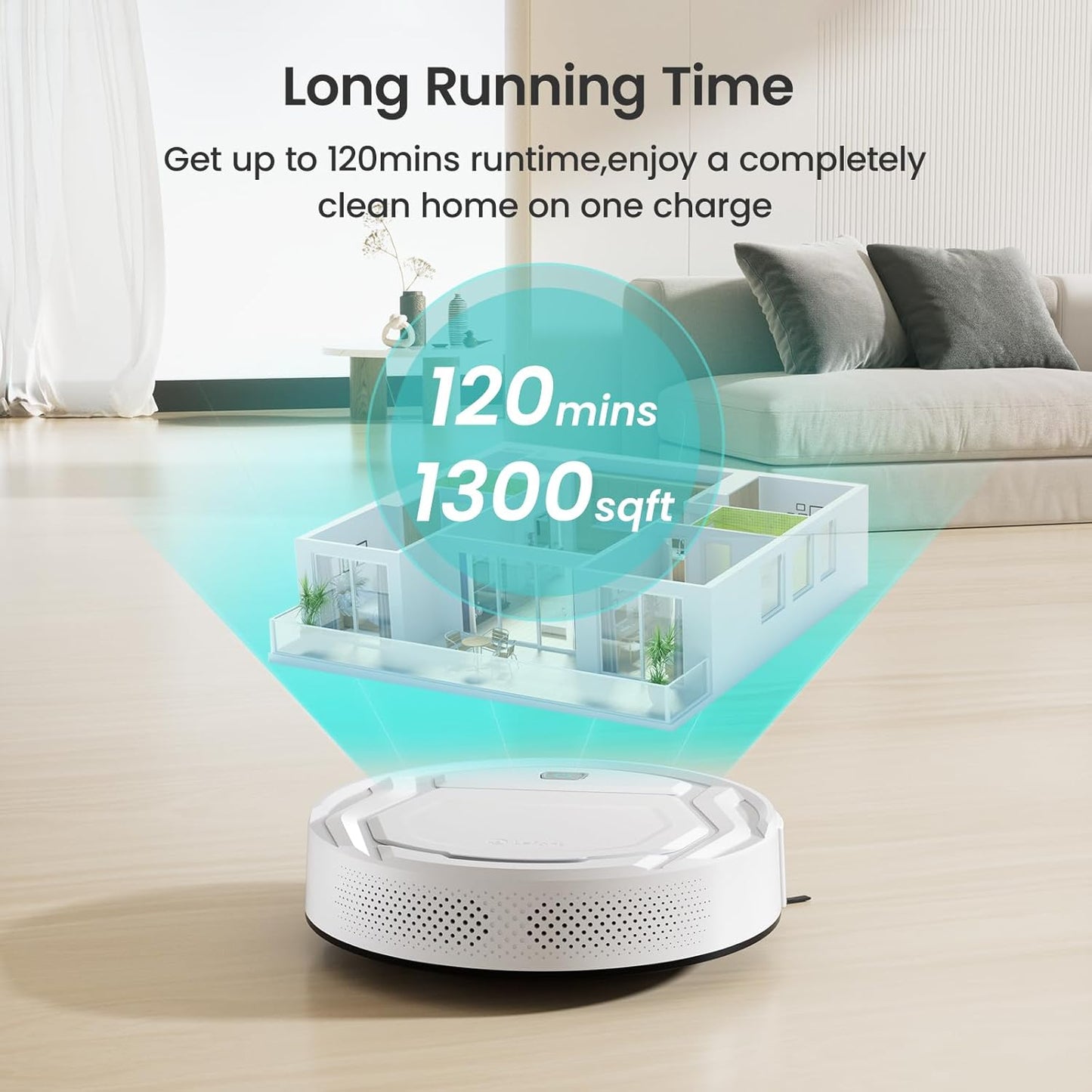 Lefant Robot Vacuum: M210 Strong Suction 120-Minute Runtime – View 15