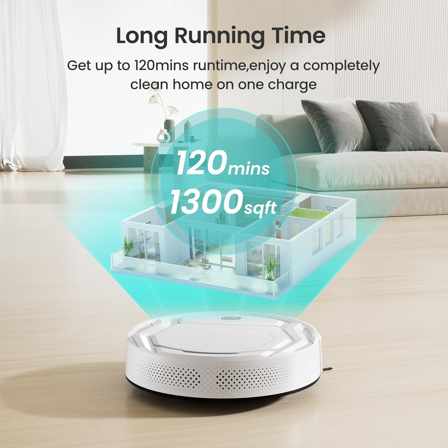 Lefant Robot Vacuum: M210 Strong Suction 120-Minute Runtime – View 15
