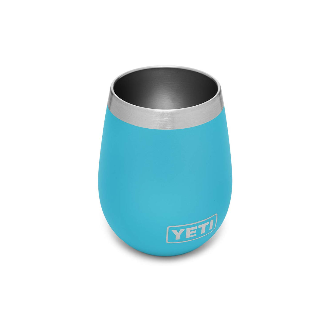 YETI Rambler 10 oz Stainless Steel Vacuum Insulated Wine Tumbler, Reef Blue