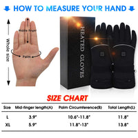 Autocastle Heated Gloves for Women and Men,7.4V Rechargeable Battery Operated Gloves Washable Electric Heated Hand Warmer