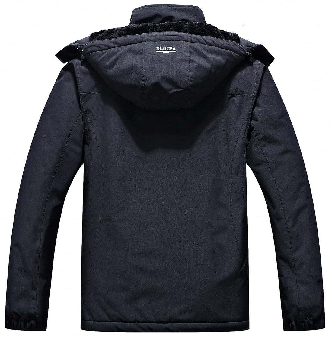 DLGJPA Men's Mountain Waterproof Ski Jacket Detachable Hood Windproof Rain Winter Warm Snow Coat