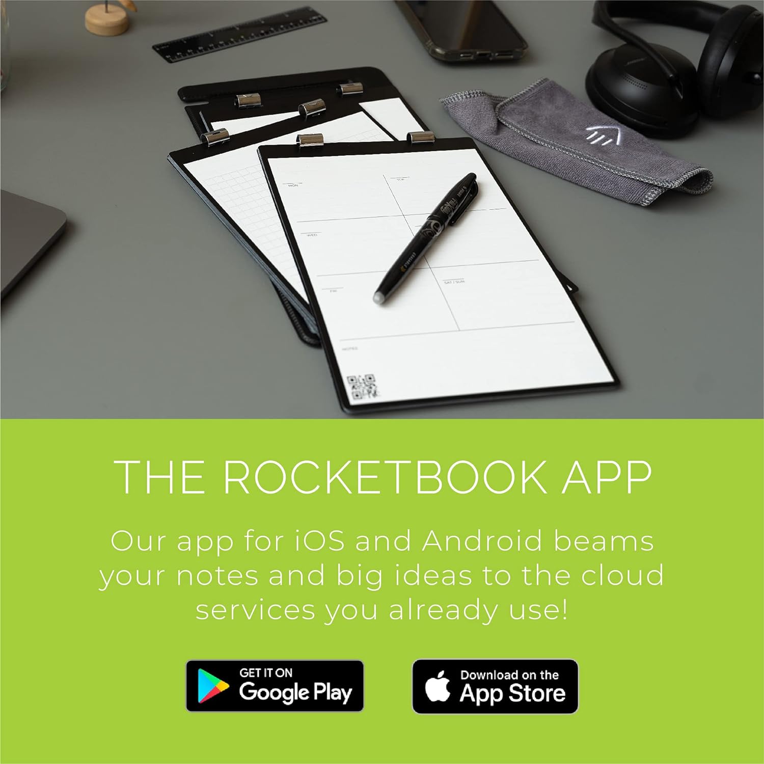 Rocketbook Orbit Executive Page Pack - Smart Reusable Legal Pad - Dot-Grid