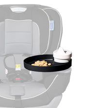 My Travel Tray/Oval - USA Made. Extend Your Current Cup Holder to Hold Your Cup Plus a Tray for Snacks, Toys and Accessories. Enjoyed by Toddlers, Kids and Adults! (Pirate Black)