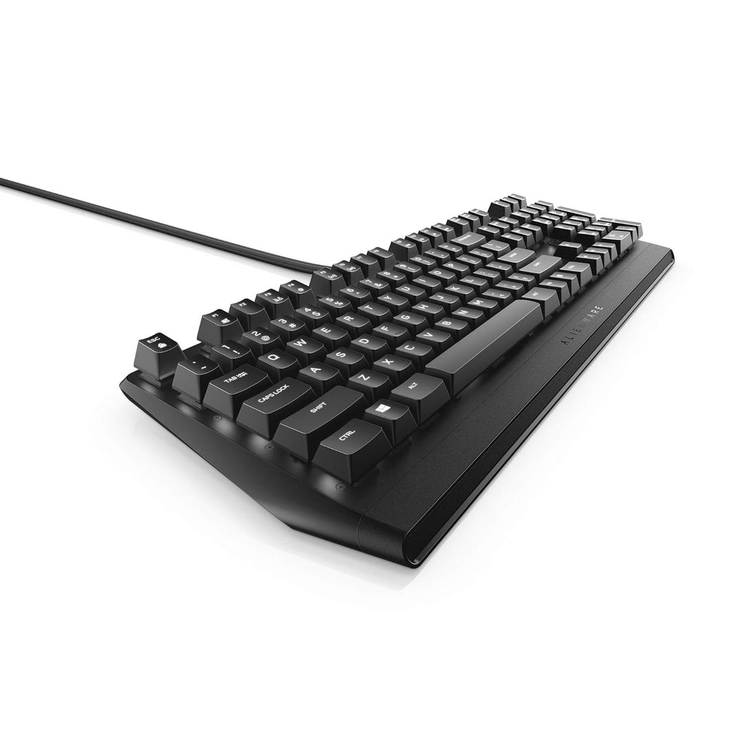 Alienware Mechanical Gaming Keyboard AW310K: Cherry MX Red Switches - Nkro - Per-Key White LED - USB Passthrough & Media Control - 5 Onboard Profiles