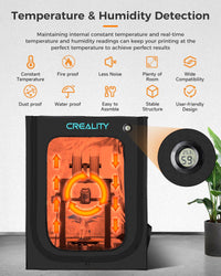 Creality Official 3D Printer Enclosure with Fan,Thermo-Hygrometer,Ventilation, Large Window,Premium Fireproof Dustproof Tent Constant Temperature Cover for Ender 3 Series/Ender 5 Series/CR Series