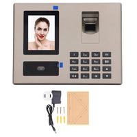 Biometric Time Attendance PIN Entry Automatic Reporting Employee Attendance Machine Easy Operation 100-240V for Small Business (US Plug 100‑240V)
