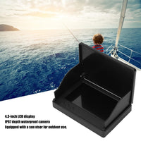 Fishing Camera Monitor, 4.3Inch Underwater Fishing Camera DVR Underwater Fish Finder, Portable Fishing Video Camera LCD Monitor for Kayak Boat Sea Fishing