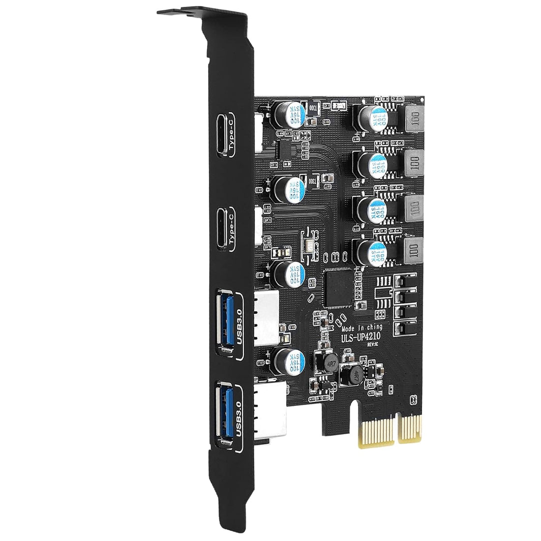4 Ports USB 3.0 PCI Express (PCIe) Expansion Card