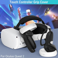 AMZDM Controller Grip for Oculus Quest 2 Accessories Grips Cover for VR Touch Controllers Covers Protector with Non-Slip Joystick Covers 1Pair Black