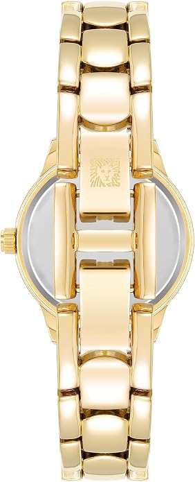 Anne Klein Women's Date Function Bracelet Watch Gold – Close-up Detail