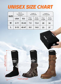 ThxToms Heated Socks for Men Women, Rechargeable Electric Battery Heating Socks with APP Control, Foot Warmer for Raynaud's Arthritis Outdoor Work Skiing Hunting Hiking Winter Gift 1Pair, L