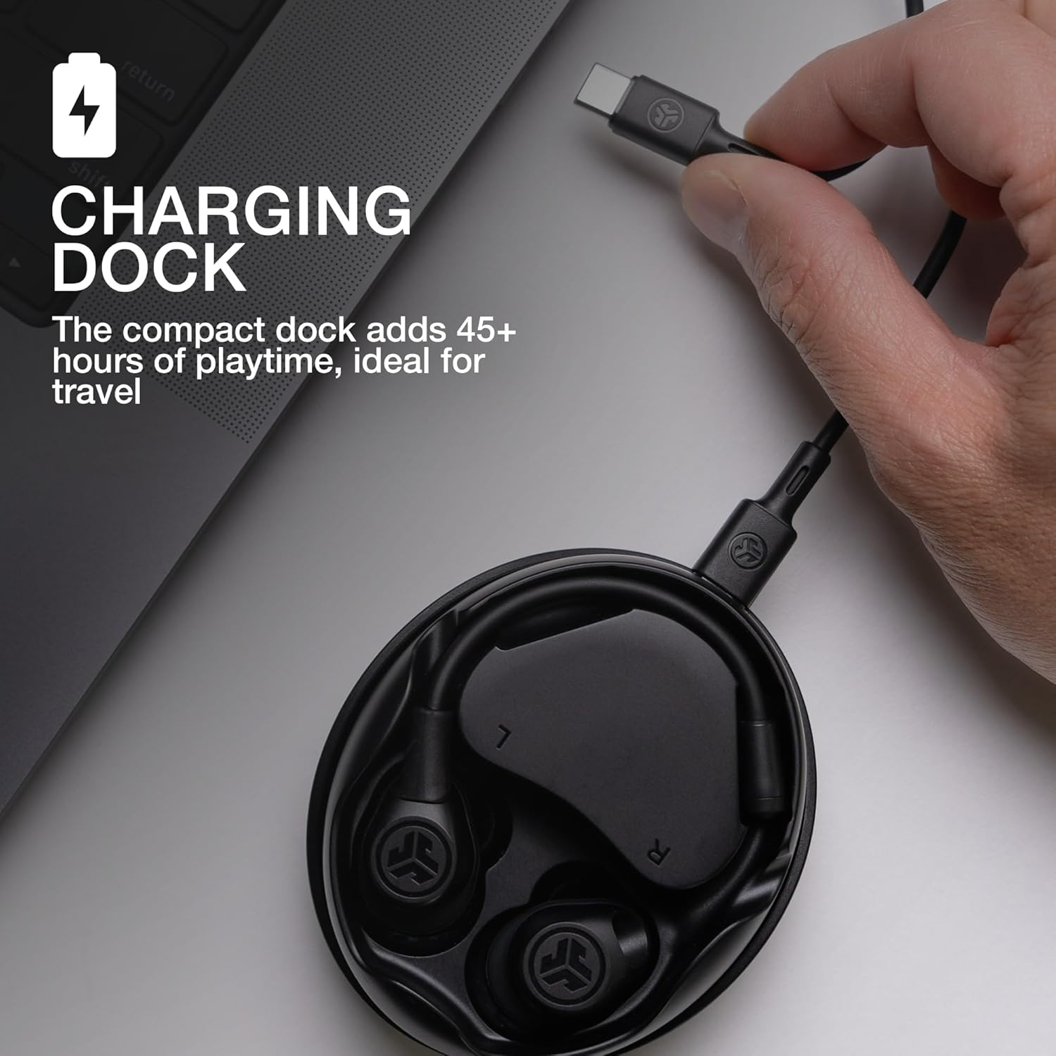 JLab Work Buds in-Ear True Wireless Headset with Detachable – Packaging