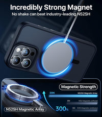 Aulofe Stronger Magneitc iPhone 15 Pro Case, Black