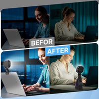 Video Conference Lighting Clip On - ULANZI F-610 LED Mini Selfie Light 3000K-7200K Dimmable Rechargeable 2000mAh Battery for Computer Laptop Webcam Lighting/Zoom Meeting/Remote Work/Live Streaming