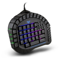 AULA Excalibur Master One-hand Gaming Keyboard Removable Hand Rest RGB Backlight Mechanical Keyboard